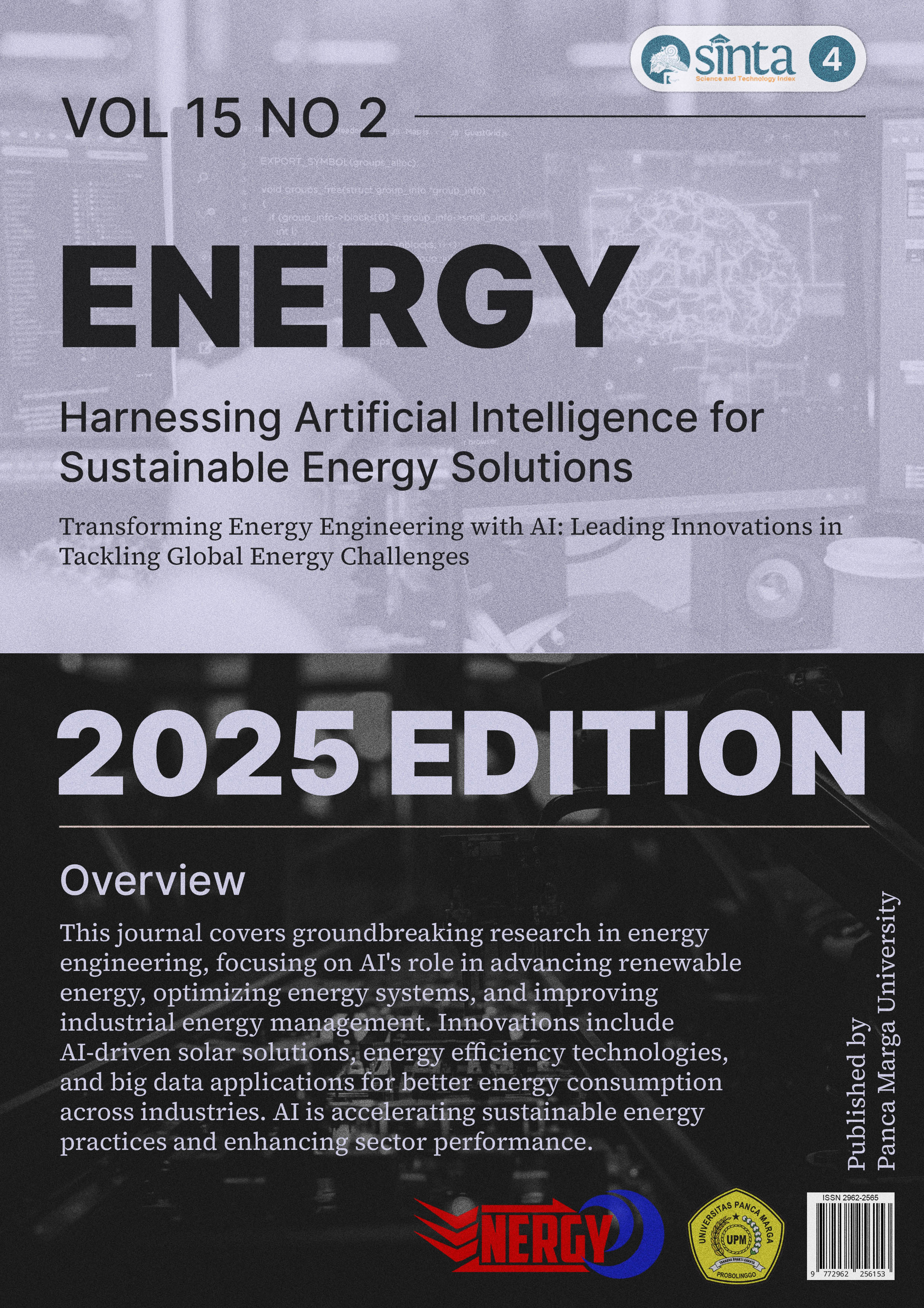 					View Vol. 15 No. 2 (2025): ENERGY: JURNAL ILMIAH ILMU-ILMU TEKNIK (November 2025 Edition)
				