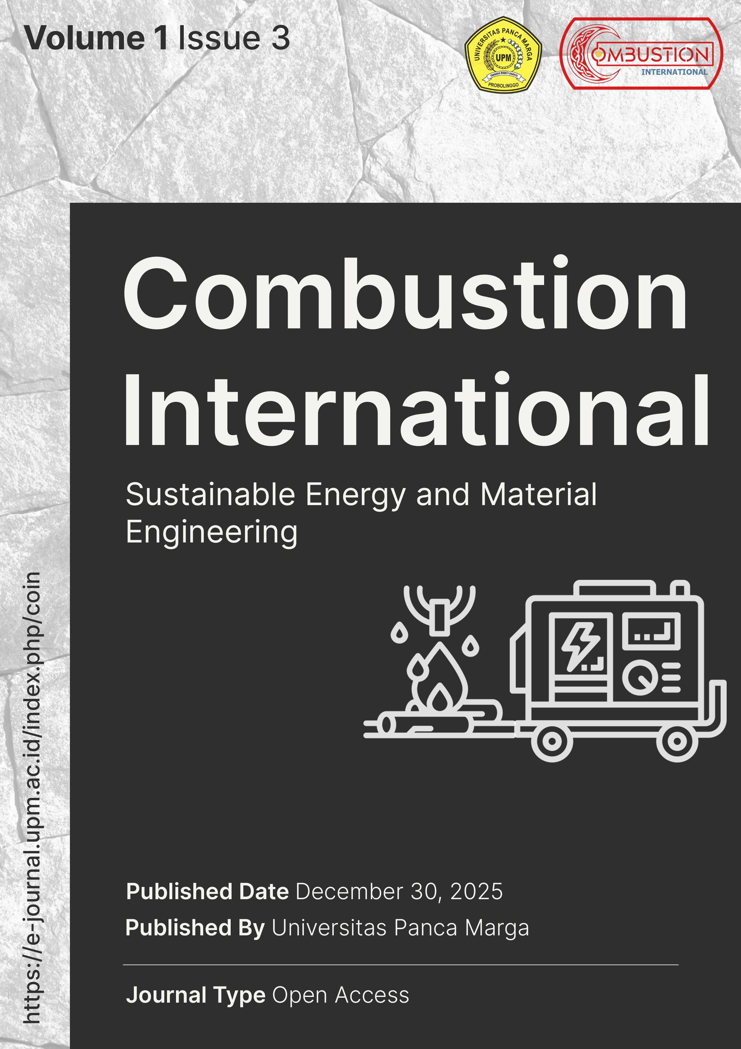 					View Vol. 1 No. 3 (2025): Combustion International (COIN), September-December 2025 Edition
				